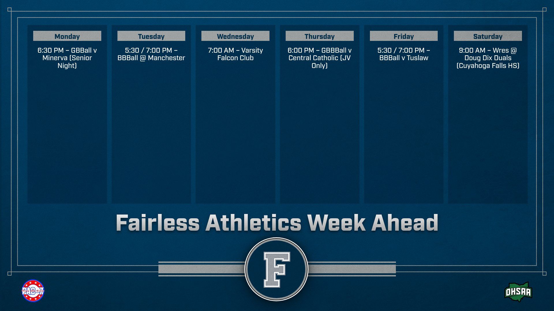 Multi Format Week Ahead Landscape 24